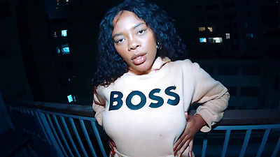 BIG BOOTY BRAZILIAN EBONY Asked me to Fuck Raw and Got Accidentally Creampie | LUANA COUTO - O Max Boss