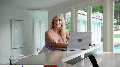 Blonde Co-Ed River Lynn Gets A Taste Of Penis From Her Friend's Daddy - Betsy Blue