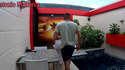 9 Months Pregnant MILF Gets Picked up in Public4