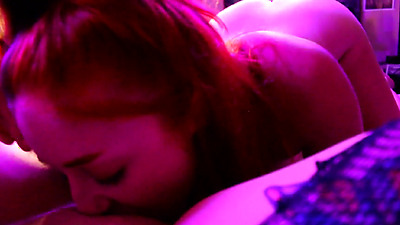 Lesbians Pussy Licking Threeway in Doggystyle