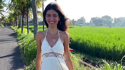 Cute rice picker prefers to be paid with Sex for her work!