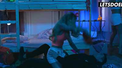 Big Cock Thief Ends Up Fucking Hostel Sluts - HORNY HOSTEL