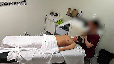 Rita, white MILF was fucked during a couple's massage! 2