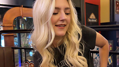 Random guy fucks me in a sports bar and cums on my face - Eva Elfie 3