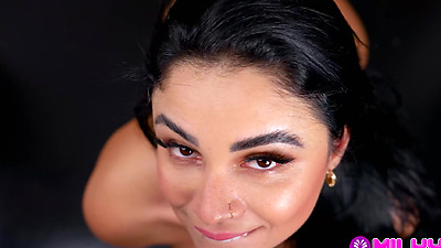 Busty Steffany is very horny on the interview chair