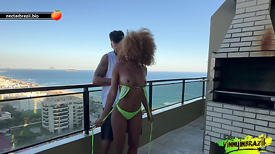 Hot Brunette On The Beach Goes To The Apartment To Have Anal Sex