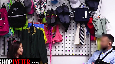 LP Officer Will Brings The Senator's Daughter Into The Back Office After She Is Caught Shoplifting - Alexia Anders