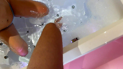 Stepson fucks hot stepmom in the jacuzzi