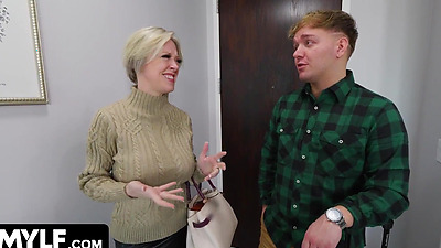 Big Titted Stepmom Lets Hung Stepson Pound the Fuck Out of Her Tight Pussy - MYLF