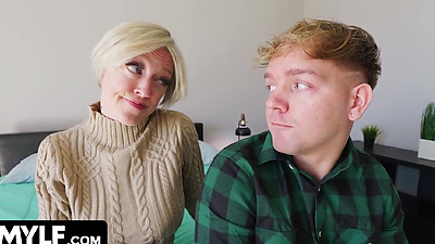 Big Titted Stepmom Lets Hung Stepson Pound the Fuck Out of Her Tight Pussy - MYLF