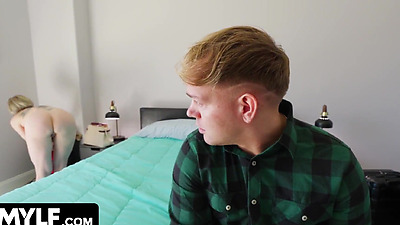 Big Titted Stepmom Lets Hung Stepson Pound the Fuck Out of Her Tight Pussy - MYLF