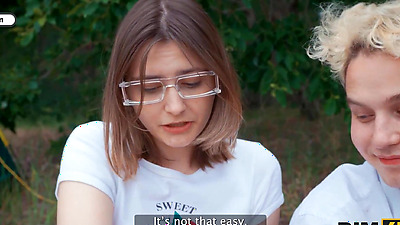 RIM4K. Swap wives, mutual rimming and anal fuck in the forest