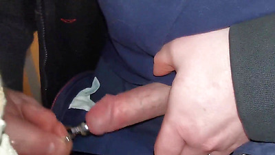 Jayq - 01-2025 - Sounding with 14mm steel. 13mm plug in cock and urethra stretching