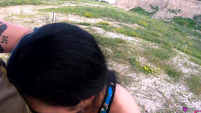 Outdoor Blowjob in the Middle of Nowhere