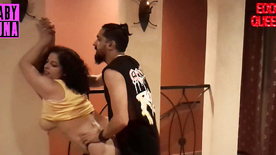 I find my horny neighbor on the stairs while her husband is away from home she lets me fuck her on the stairs and fill her face with cum in the hallway Ft BabyLuna939