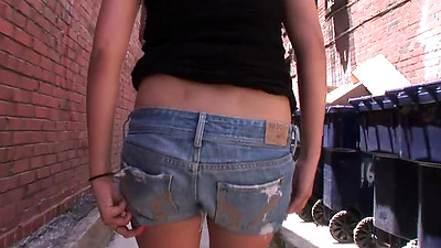 Babe Gets Naked Outdoors