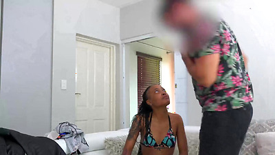 Innocent Ebony Teen Amateur Didnt Expect A Hardcore Casting!