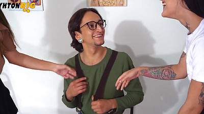 The bad girls in class try to bully me but they are surprised by my big shaft