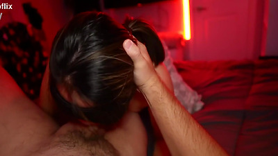 OMG!!! Cute Petite Asian Wife Sucks BWC And Gets Huge Cumshot In Mouth