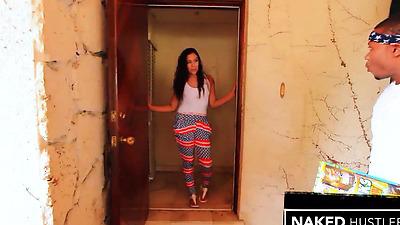 Latina Amateur Natalie loves Sucking black shaft