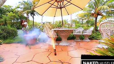 Latina Amateur Natalie loves Sucking black shaft