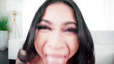 Smokin Hot Asian Bitch Sucks All Of The Juices Out Of My Shaft