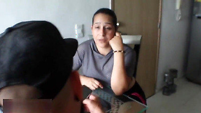 I discover my slutty stepsister with other men and she decides to include me in her group of studs to pay for my silence and gives me the demonstration with a good fuck - SPANISH PORN