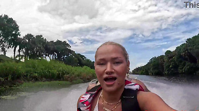 Fucking Hot Blonde Teen Harley King on a Jet Ski