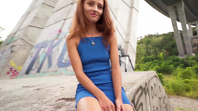 Public Agent Red head wants my big dick and can't wait