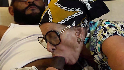 nymphomaniac tattooed 77 years old grandma gets extreme rough asshole stretched by her big black shaft toyboy