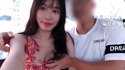 ModelMedia Asia - Enjoy the thrill of exposing your big tits and horny pussy in the open air!