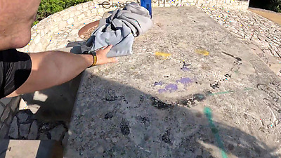 Fucking a Finnish tourist! After this scene she became a professional porn actress - Lola Bratz