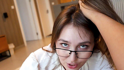 Busty milf stepmom teaches stepson how to fuck