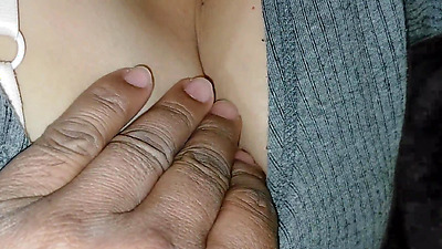 Step brother rubbed and fucked the smooth pussy