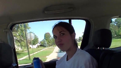 Wild Iowa Home Video Tailgate Partying With One Chick Drinking Too Much