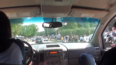 Wild Iowa Home Video Tailgate Partying With One Chick Drinking Too Much