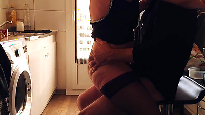 Morning Erection I Take My Dick Out At The Cafe Behind My step Mother In Law !!