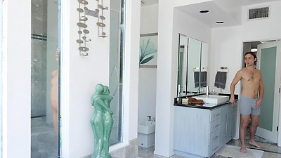 Asuna Fox Catches Stepbro Stroking His Shaft While Spying On Her