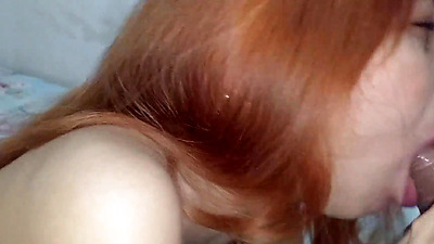 She convinces her ex-partner to come back with a nice blowjob and ends up with her vagina full of semen asking for more shaft