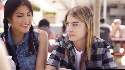 Conflicted Teen Kristen Scott Discovers Her Sexuality With Bestie Kendra Spade