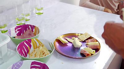 A professional chef invites me to taste, but I like the taste of his cock better