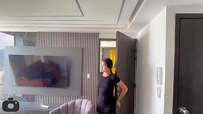 My little stepsister comes home late after a party and as punishment I fuck her hard until I cum in her arse