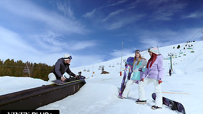 Ivy and Octokuro are into extreme sports on the slopes, and even more intense action between the sheets. When they push babe-on-chick to its limit, they go looking for someone who can stretch their sexual horizons.