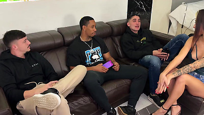 Hardcore double vaginal penetration to teen babe