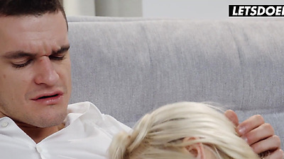 Blonde Chick Nikki Hill Teasing & Passionate Fucking With Lover - WHITEBOXXX