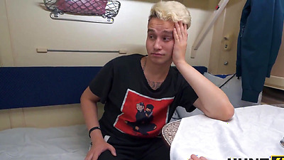 HUNT4K. Young chick was craving anal fuck and blowjob with a stranger in public