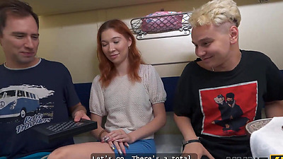 HUNT4K. Young chick was craving anal fuck and blowjob with a stranger in public