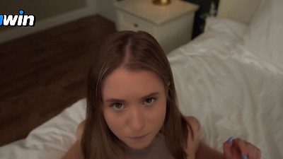 "Do you know how to use a condom?" - instructions for a little stepsister and her tight pussy. Taboo