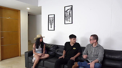 I SHARE BED WITH NAIVE FOREIGN COLLEGE CHICK APRIL ADDAMS