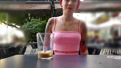 PUBLIC NUDITY and lots of fun with young Inna Black and a big dicked friend